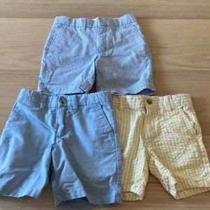 Boys Size 4/4T Bundle 3 Pair of Shorts Polo Ralph Lauren, Janie & Jack, crewcuts